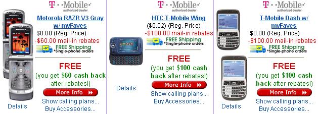 Get 2 Phones with a family plan from your choice of wireless carrier including Cingular, Sprint, T-Mobile, Nextel, and Verizon! 